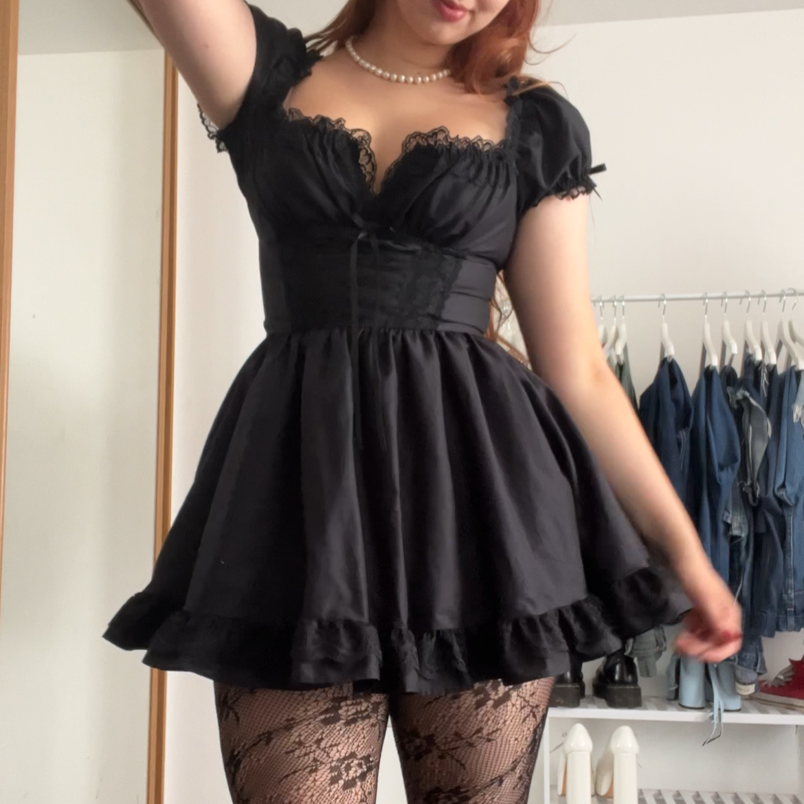 Frilie Dress in Black