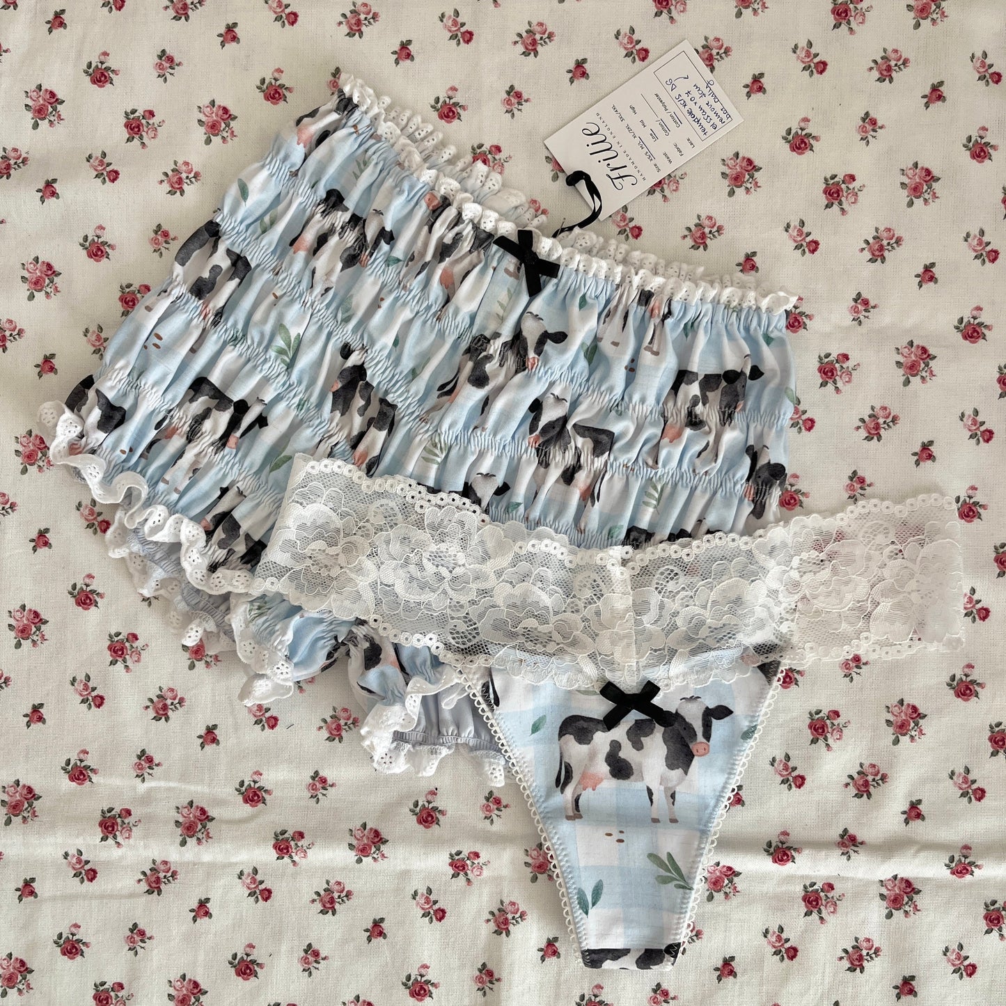 Cow Cotton Thong (S)