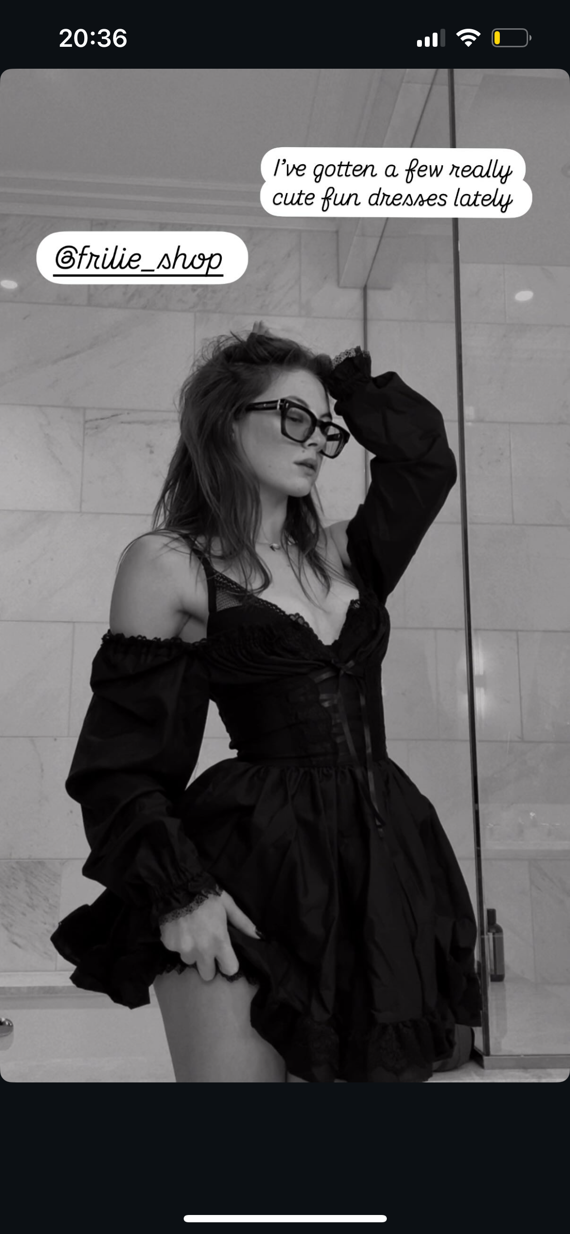 Frilie Dress in Black