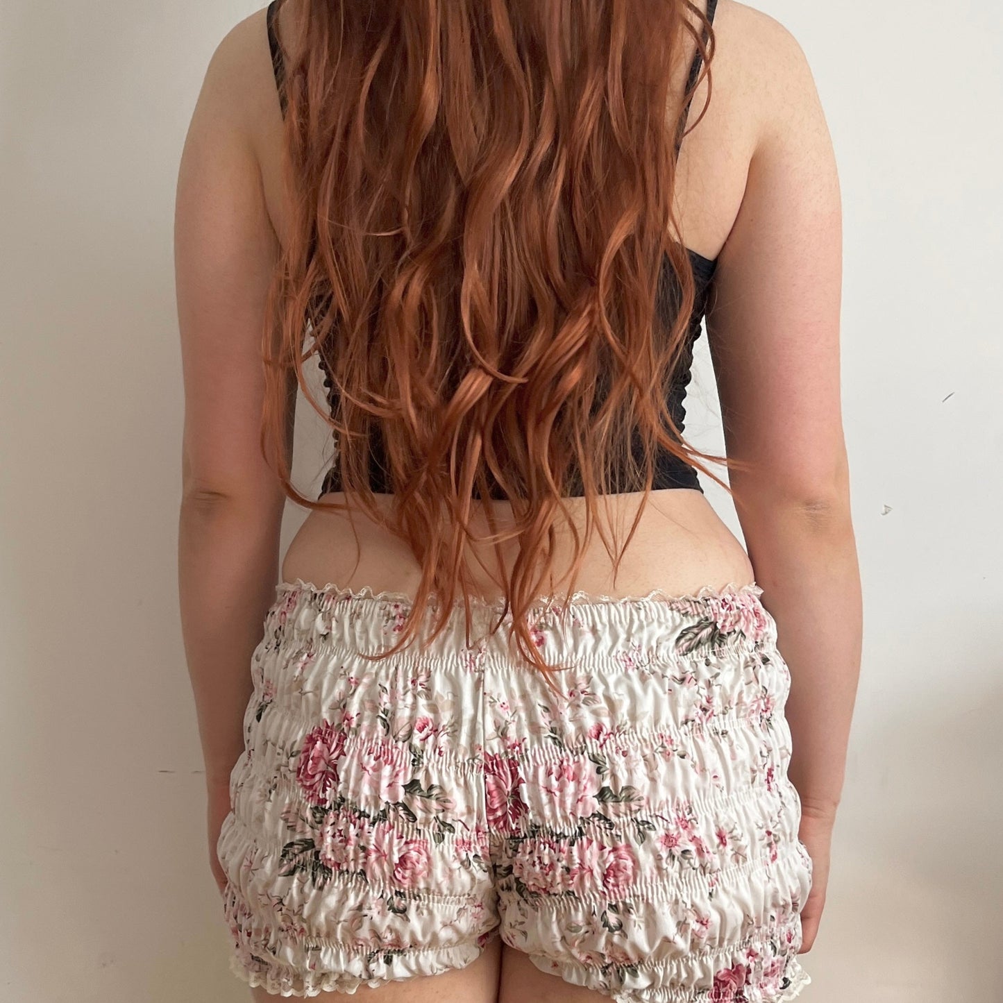 Vintage Rose Print Shorts (M/L)