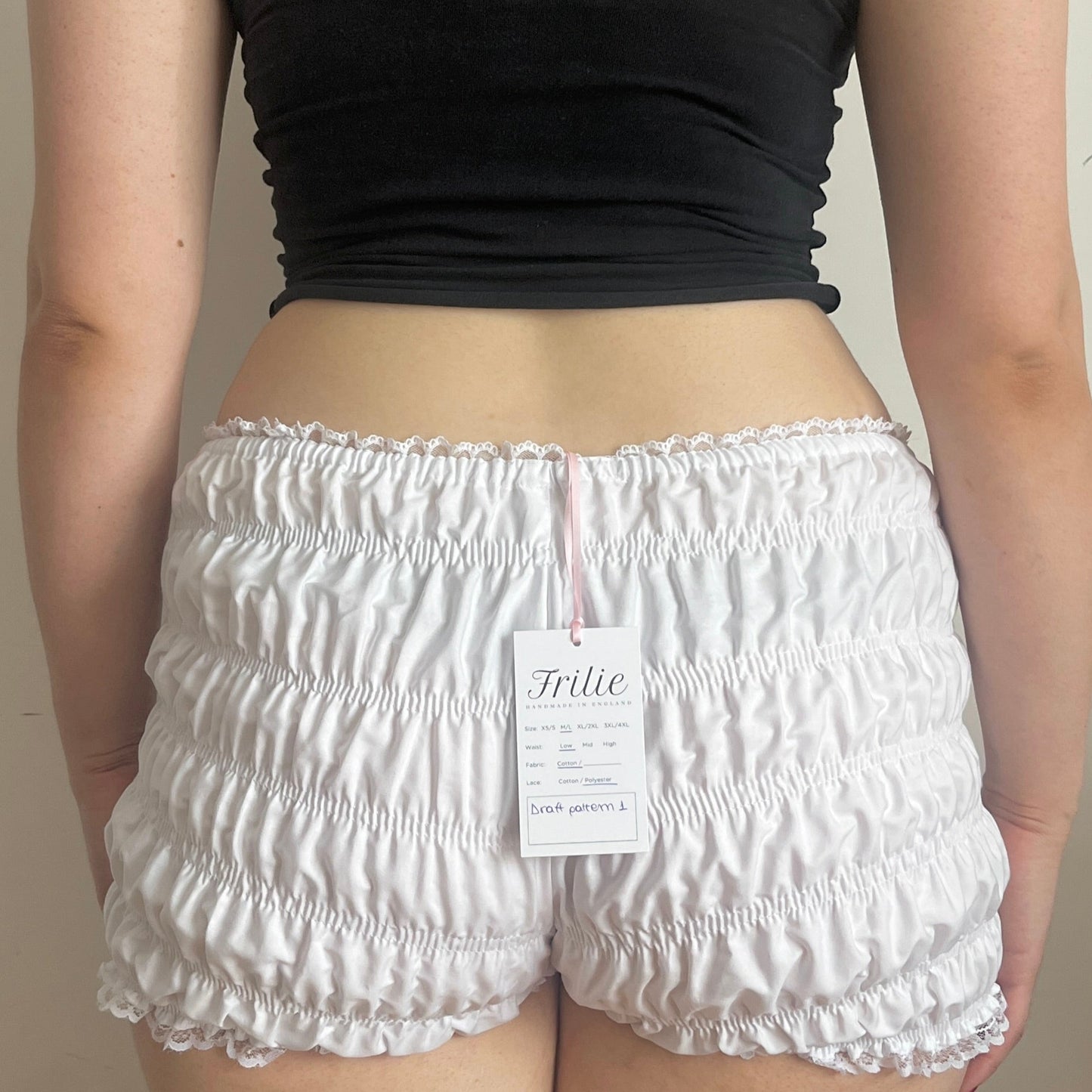 White Cotton Shorts (XS/S)