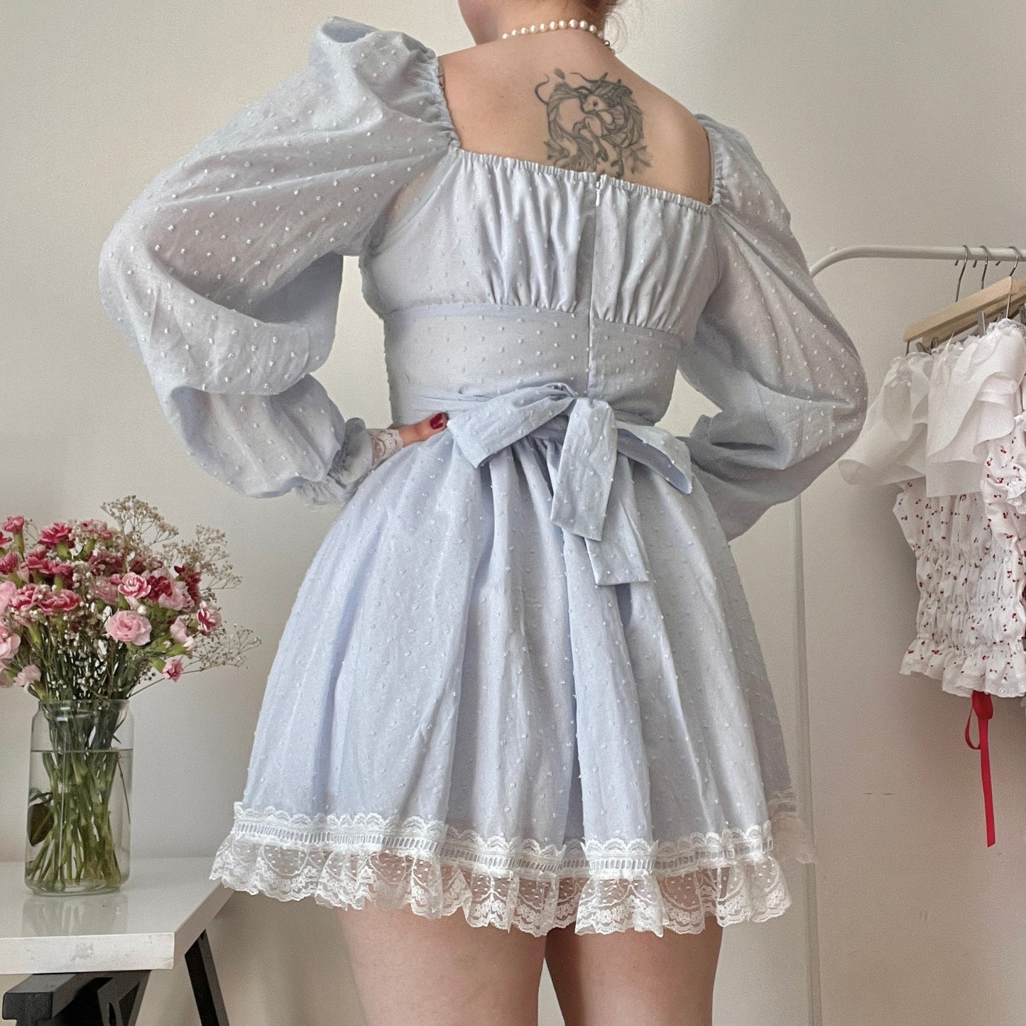 Alice Dress in Dot Cotton