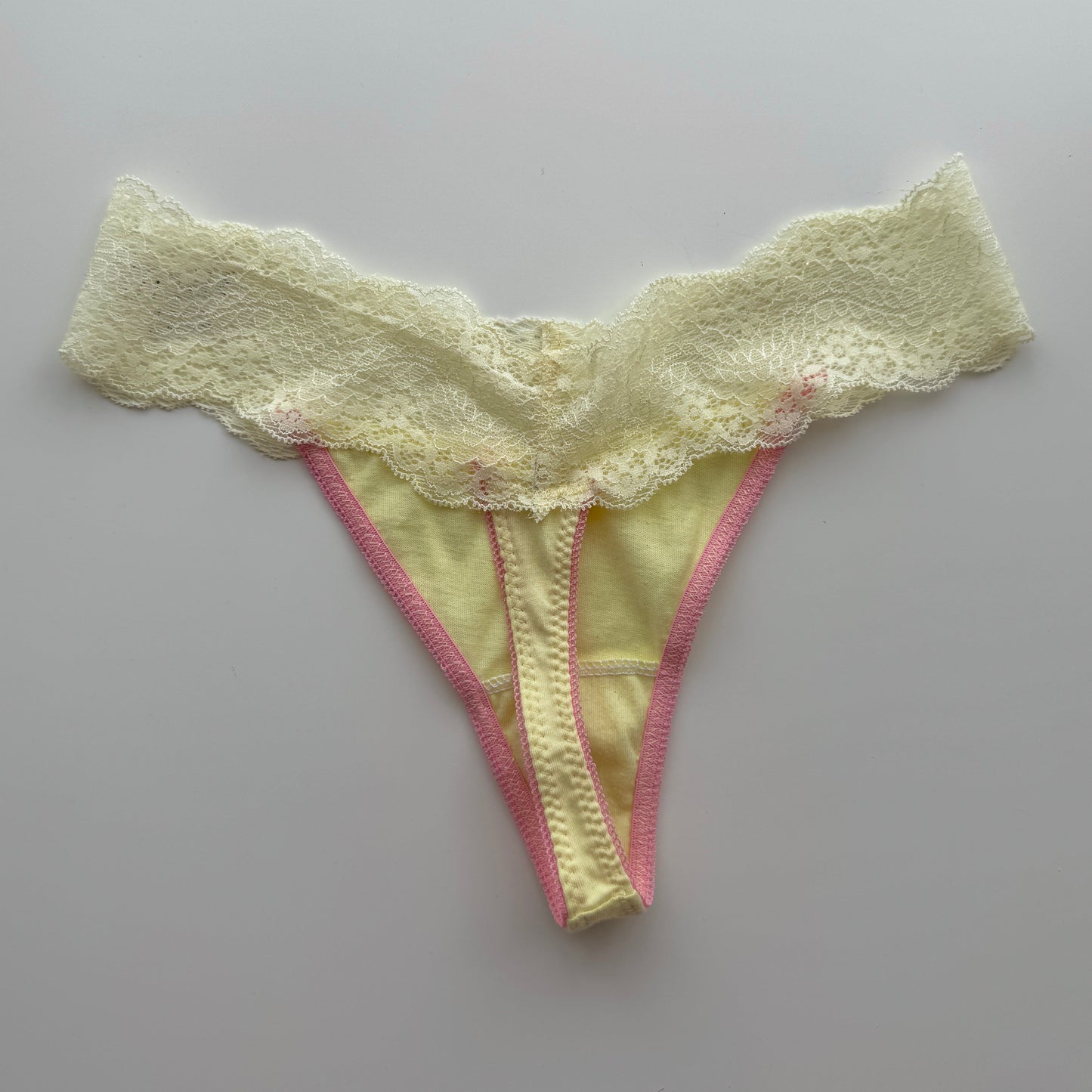 Sample - Lemon Cotton Thong (XS)