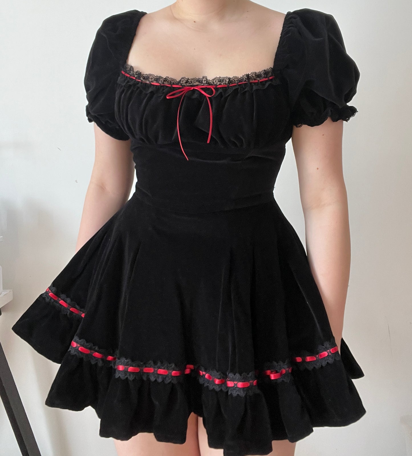 Amelie Dress in Cotton Velvet