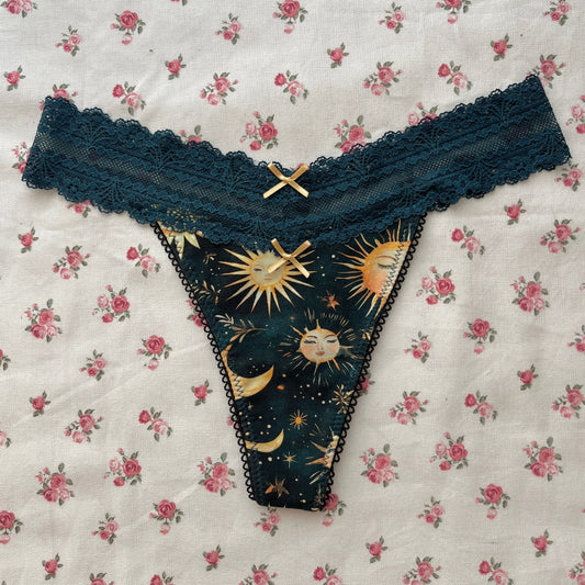 Celestial Cotton Thong (XS-S)