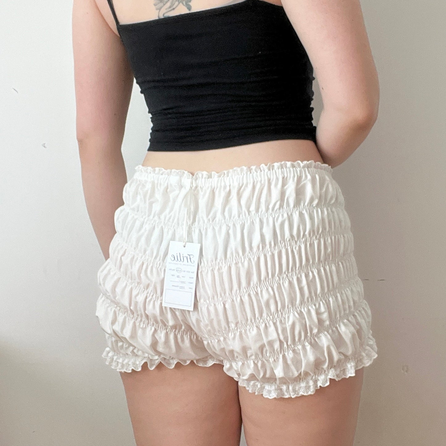 Ivory Cotton Poplin Shorts (XL/2XL)