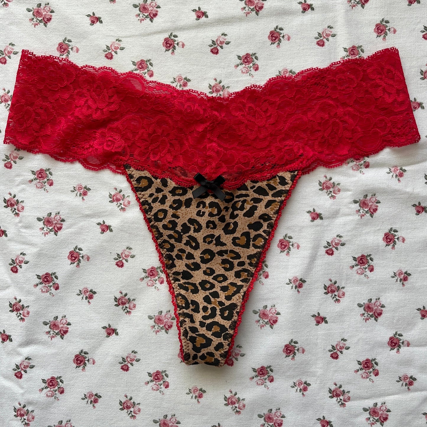 Leopard Cotton Thong [Preorder]