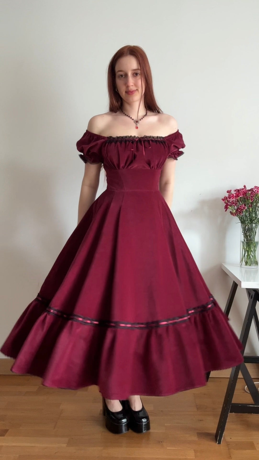 Amelie Dress in Cotton Velvet [Preorder]
