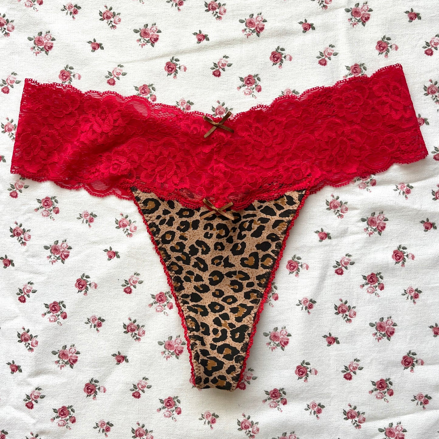 Leopard Cotton Thong [Preorder]