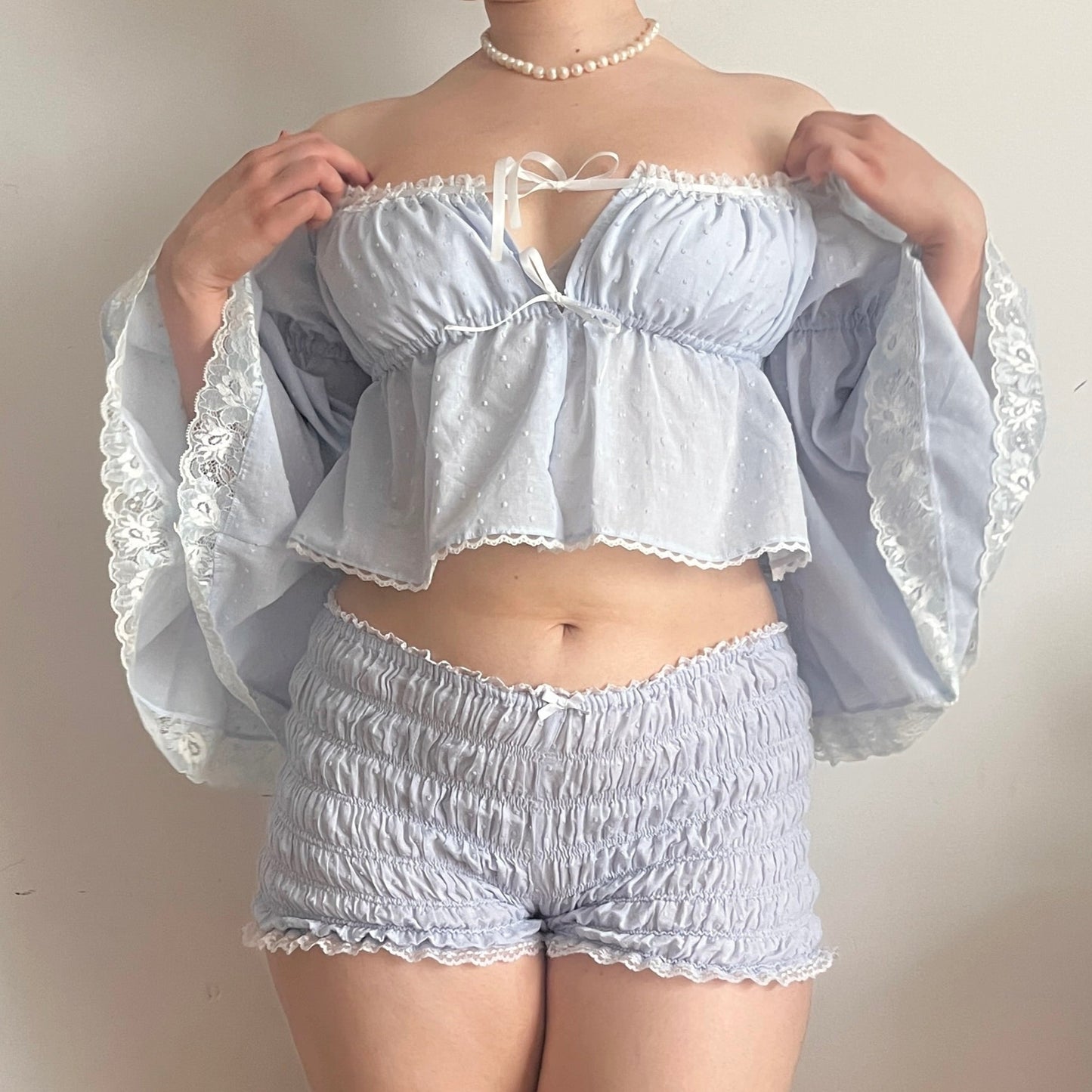 Pale Blue Blouse (S/M)