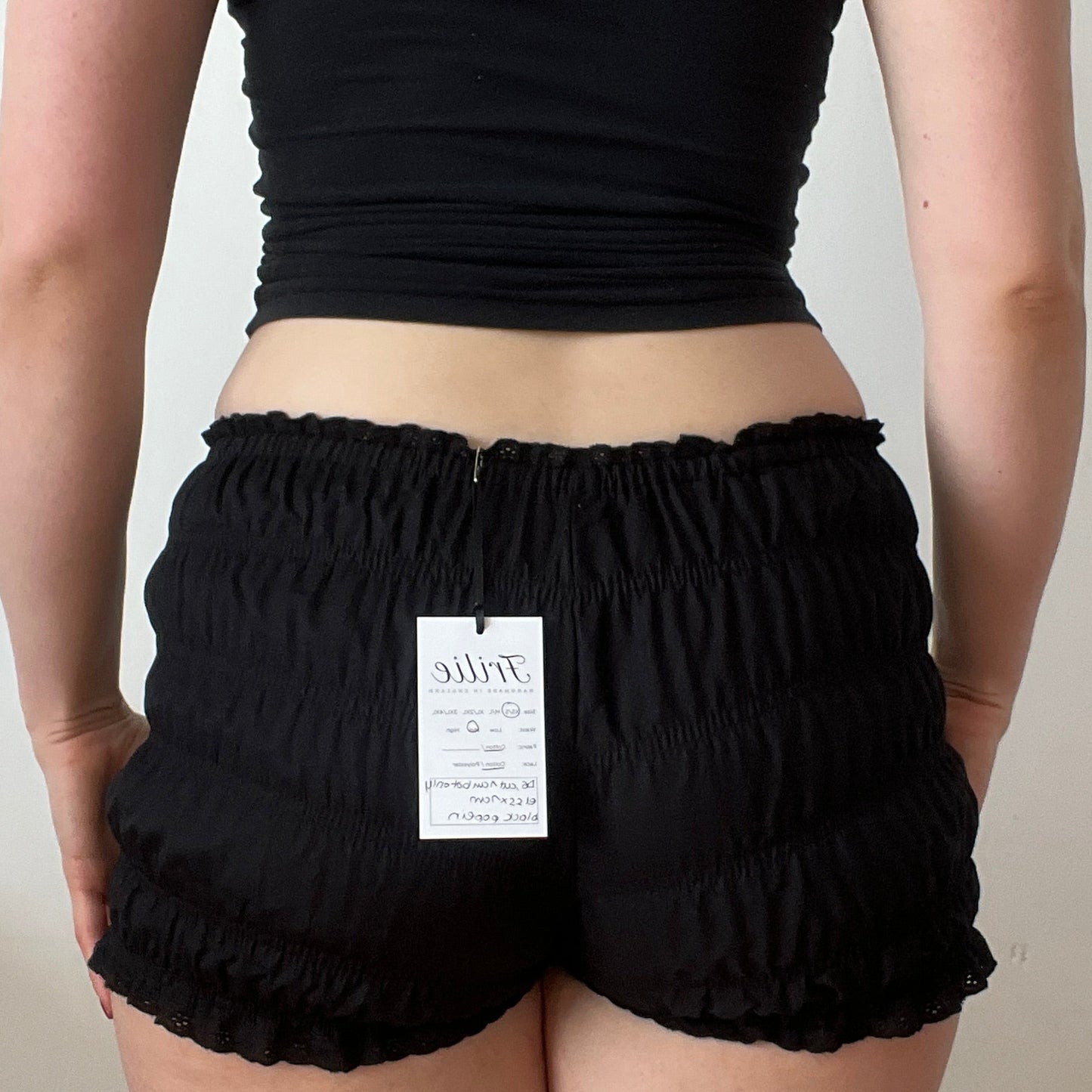 Black Cotton Poplin Shorts (XS to 2XL)