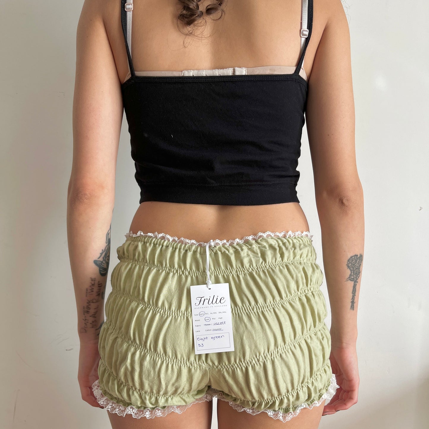 Green Viscose Shorts (XS/S)