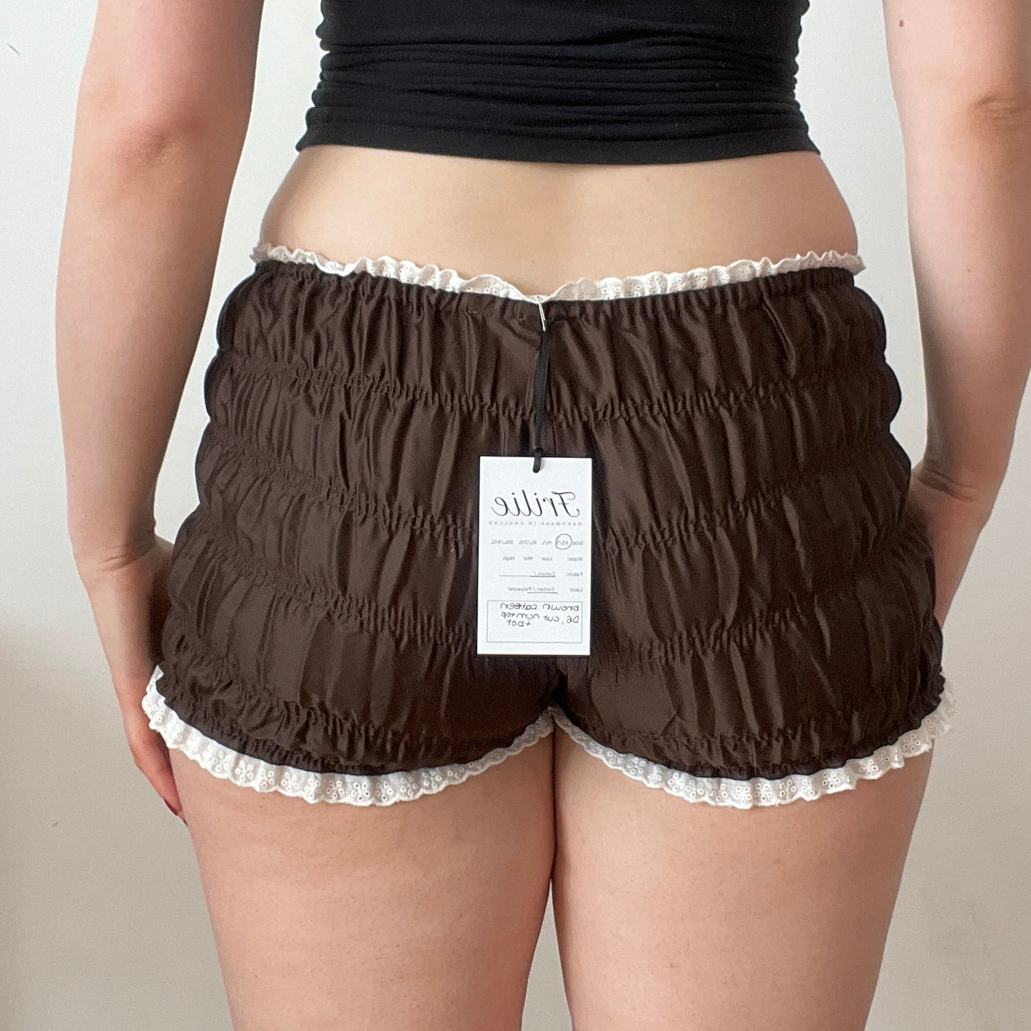 Brown Cotton Shorts (XS/S)