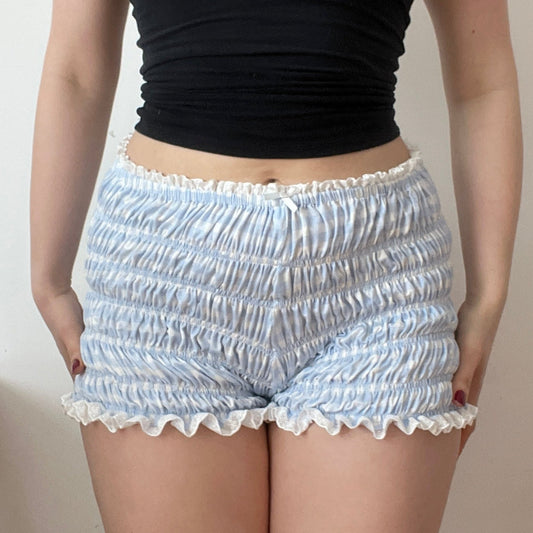 Gingham Viscose Jersey Shorts (XL/2XL)