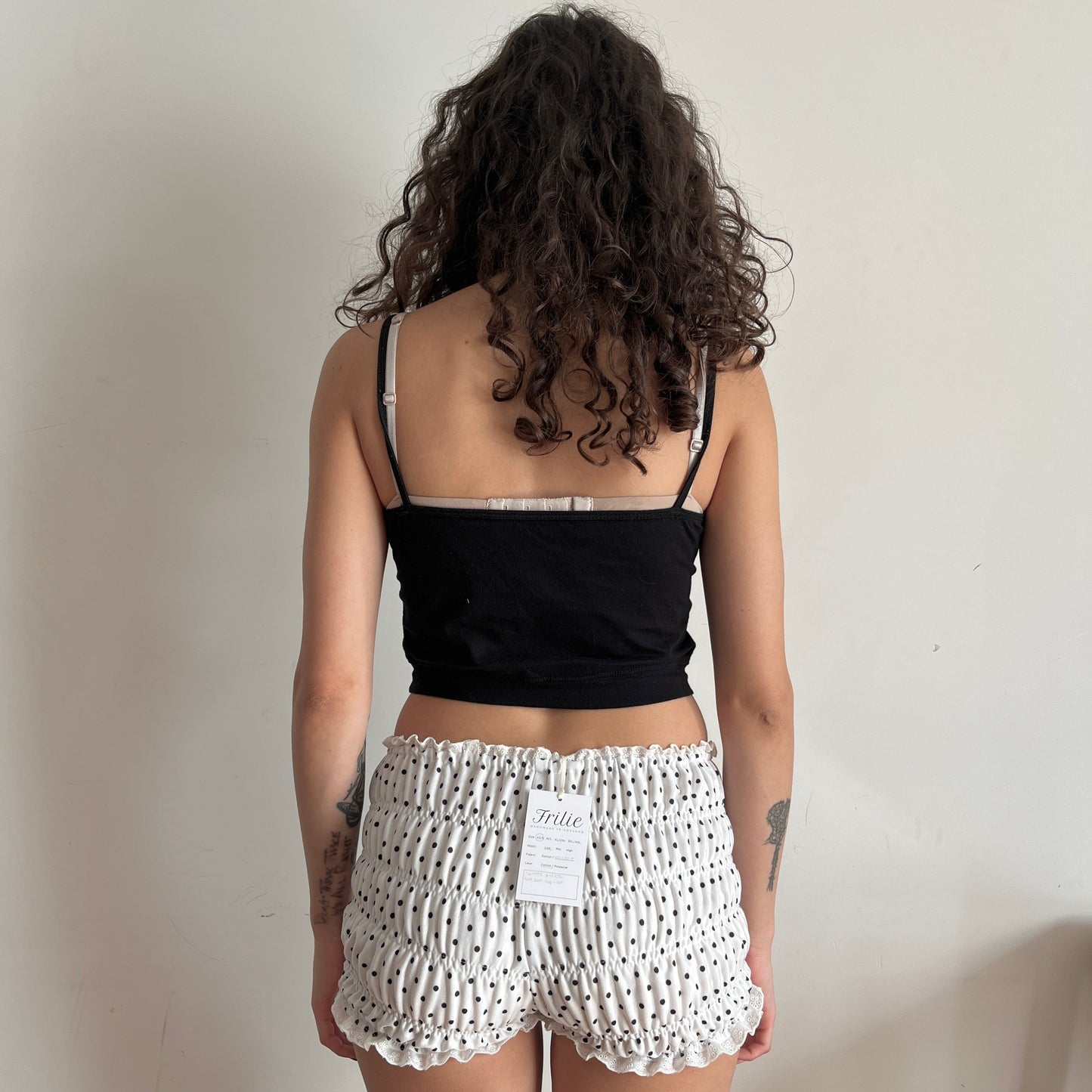 Ivory Polka Dot Shorts (XS to 2XL) - minor imperfections