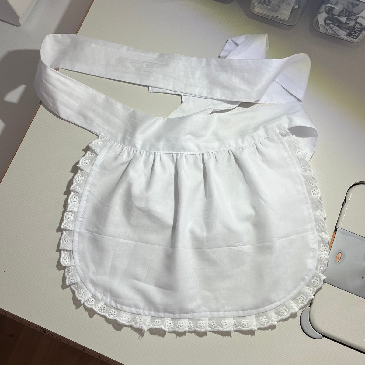 White Cotton Apron
