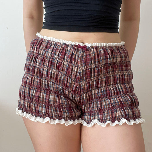 Plaid Brushed Cotton Shorts (XL/2XL)