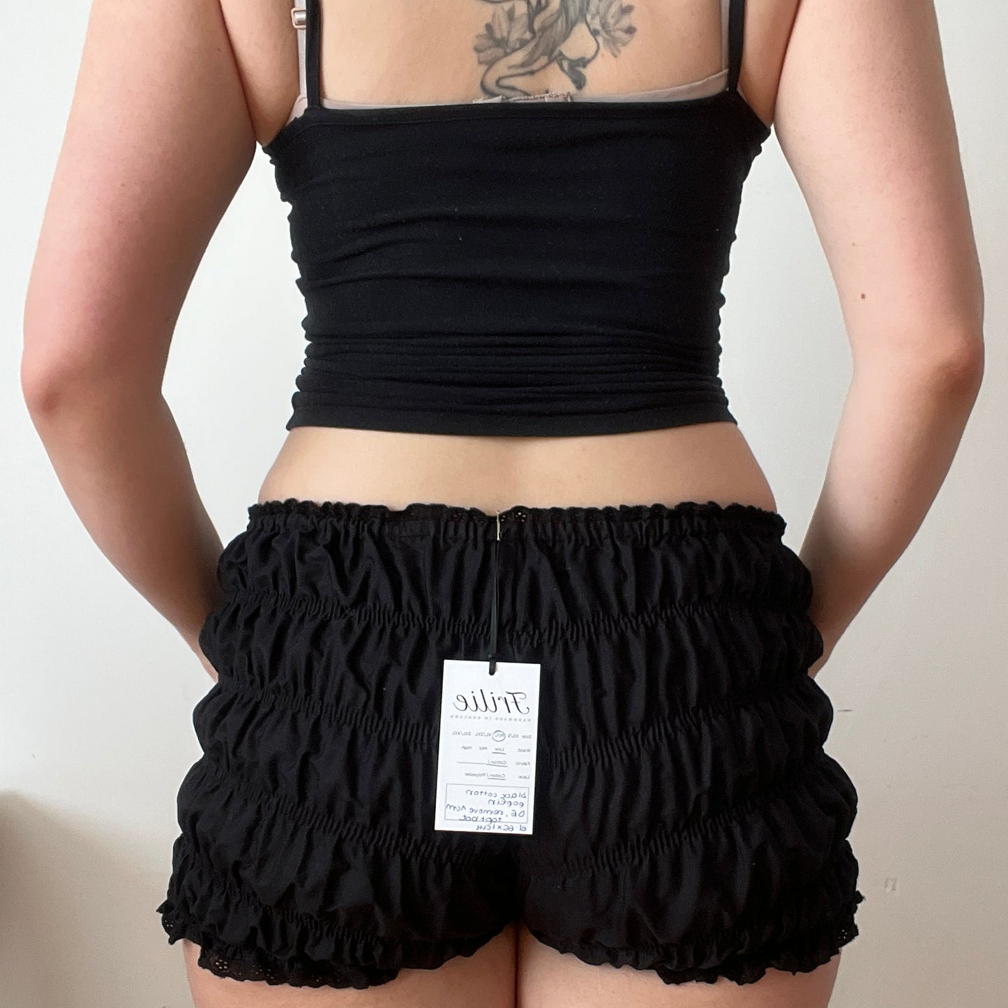 Black Cotton Poplin Shorts (XS to 2XL)