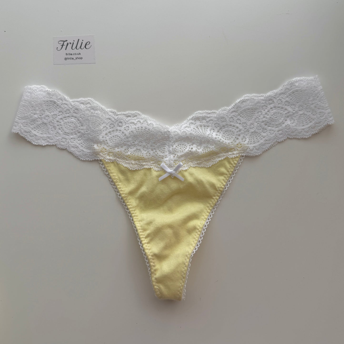 Sample - Lemon Cotton Thong (XS to S)