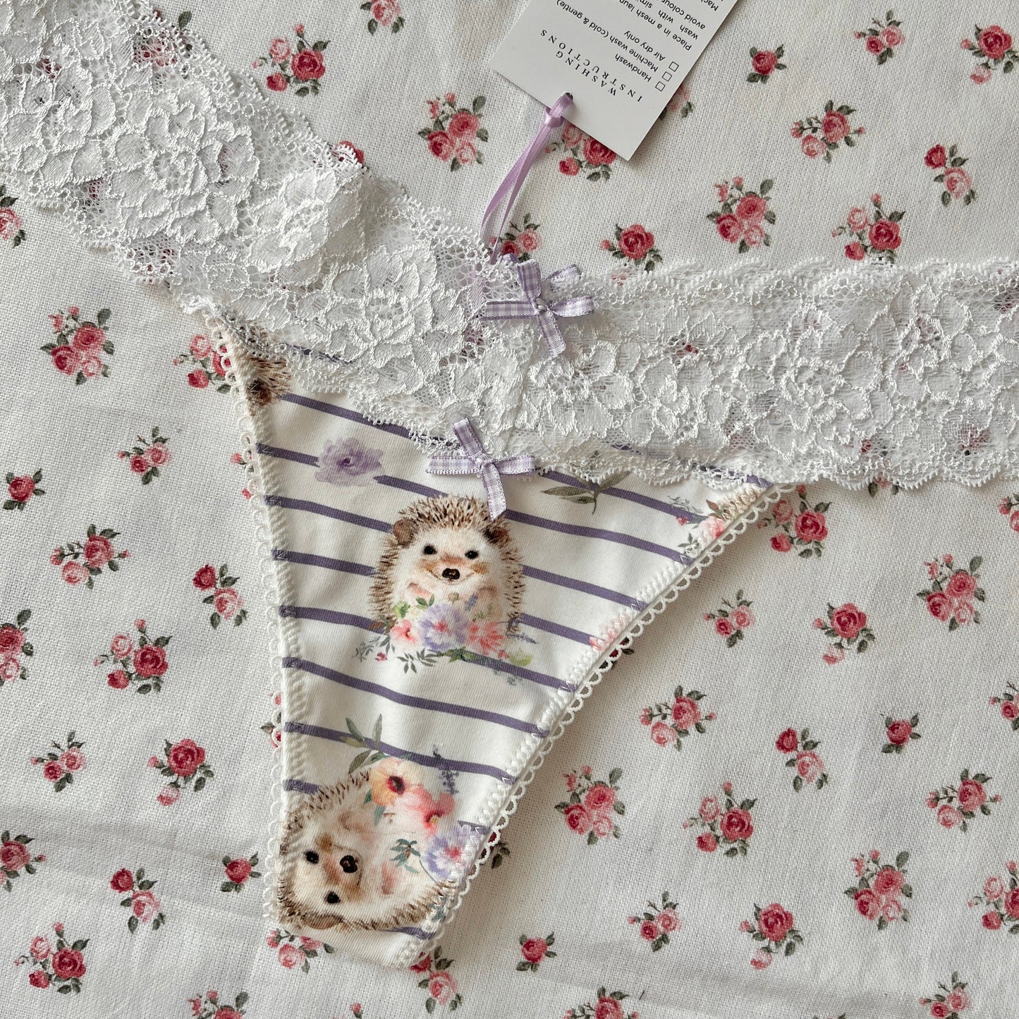 Hedgehog Cotton Thong (XS - L)