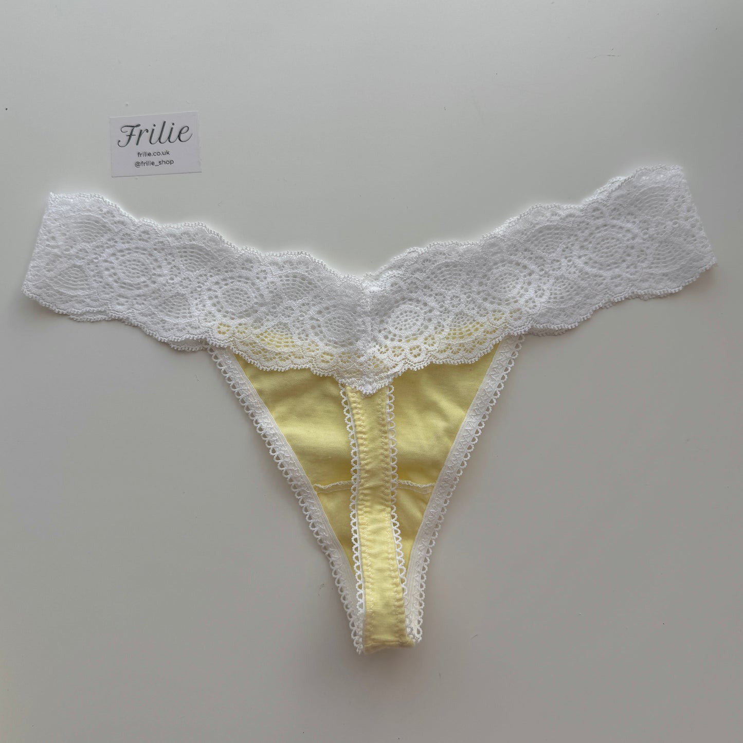 Sample - Lemon Cotton Thong (XS to S)