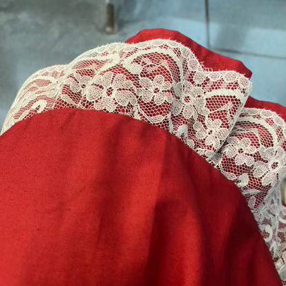Frilie Dress in Maroon Cotton [Preorder]