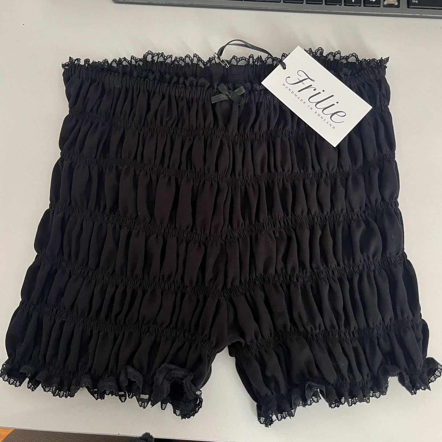 Black Viscose Shorts (XS/S)