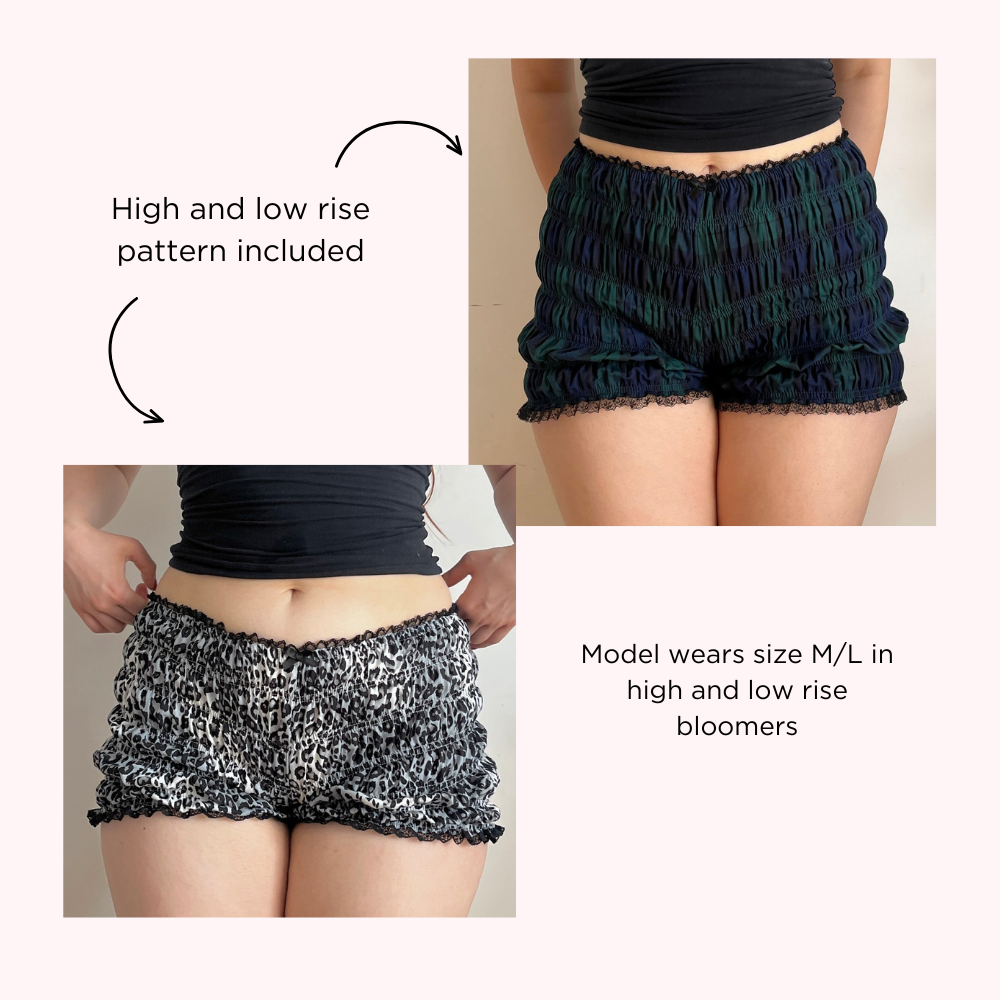 Sewing Pattern Bundle | Bloomers + Eve Thong | Digital PDF Sewing Pattern