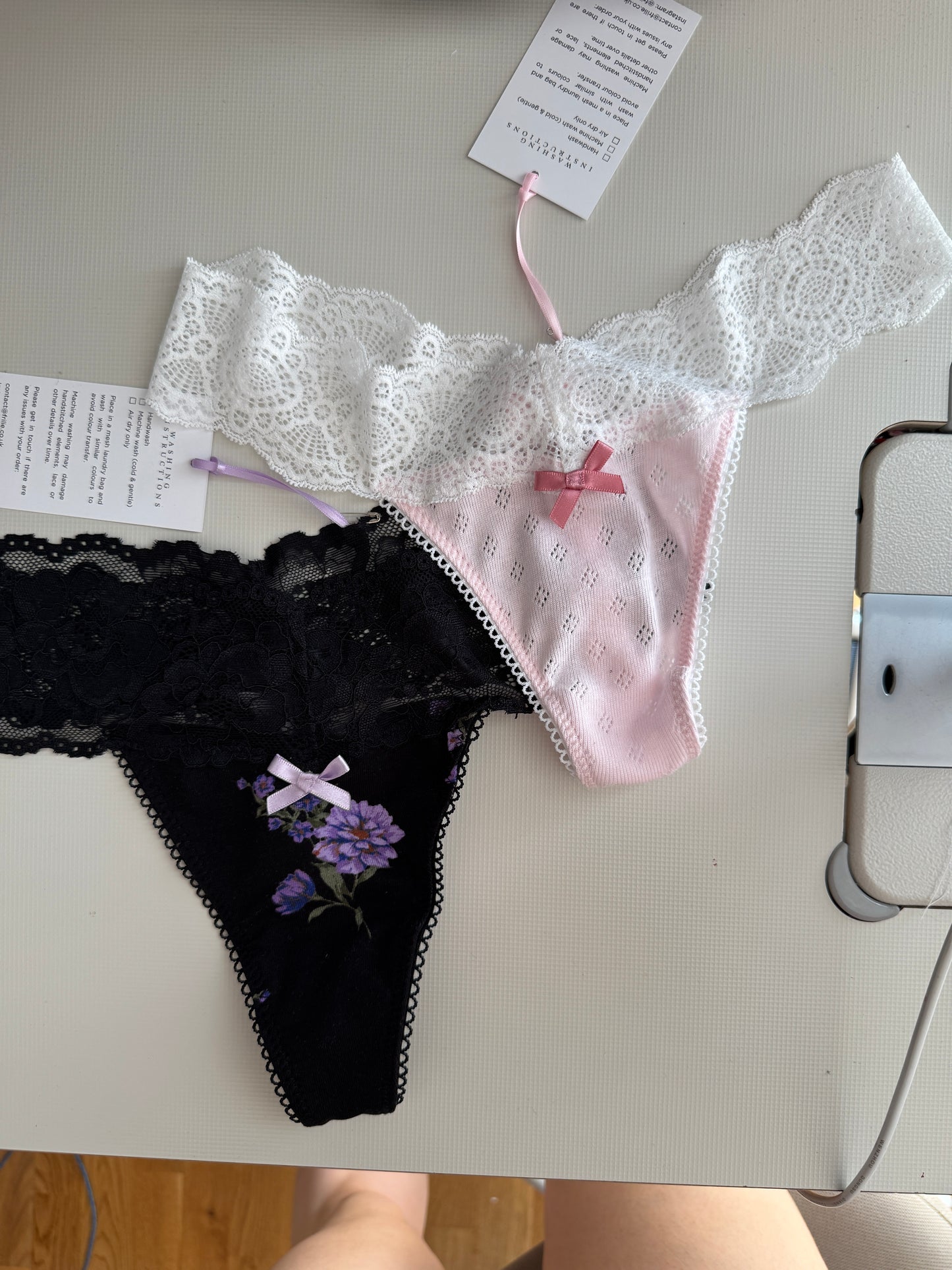 Eve Thong - Cotton Pointelle [Preorder]